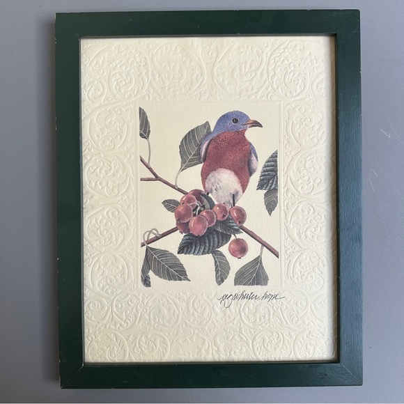 Peg Wheeler Hope Framed and Matted Bird Art Print - Picture 1 of 11